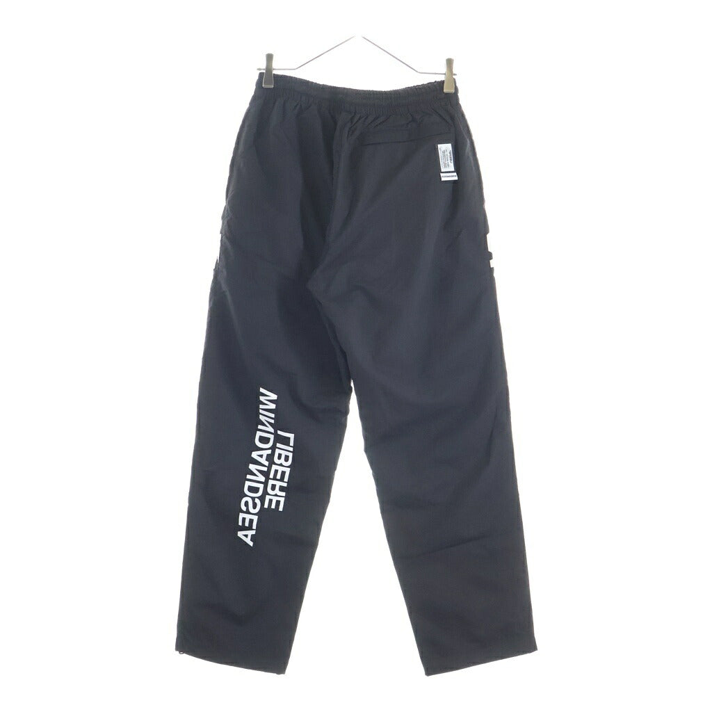 LIBERE(リベーレ) ×WIND AND SEA NYLON PANTS ナイロンパンツ フロントロゴプリント ブラック