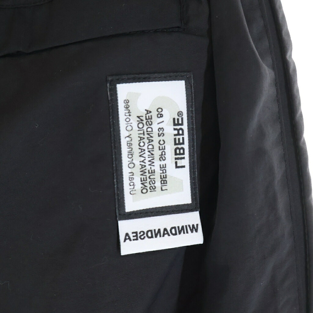 LIBERE(リベーレ) ×WIND AND SEA NYLON PANTS ナイロンパンツ フロントロゴプリント ブラック