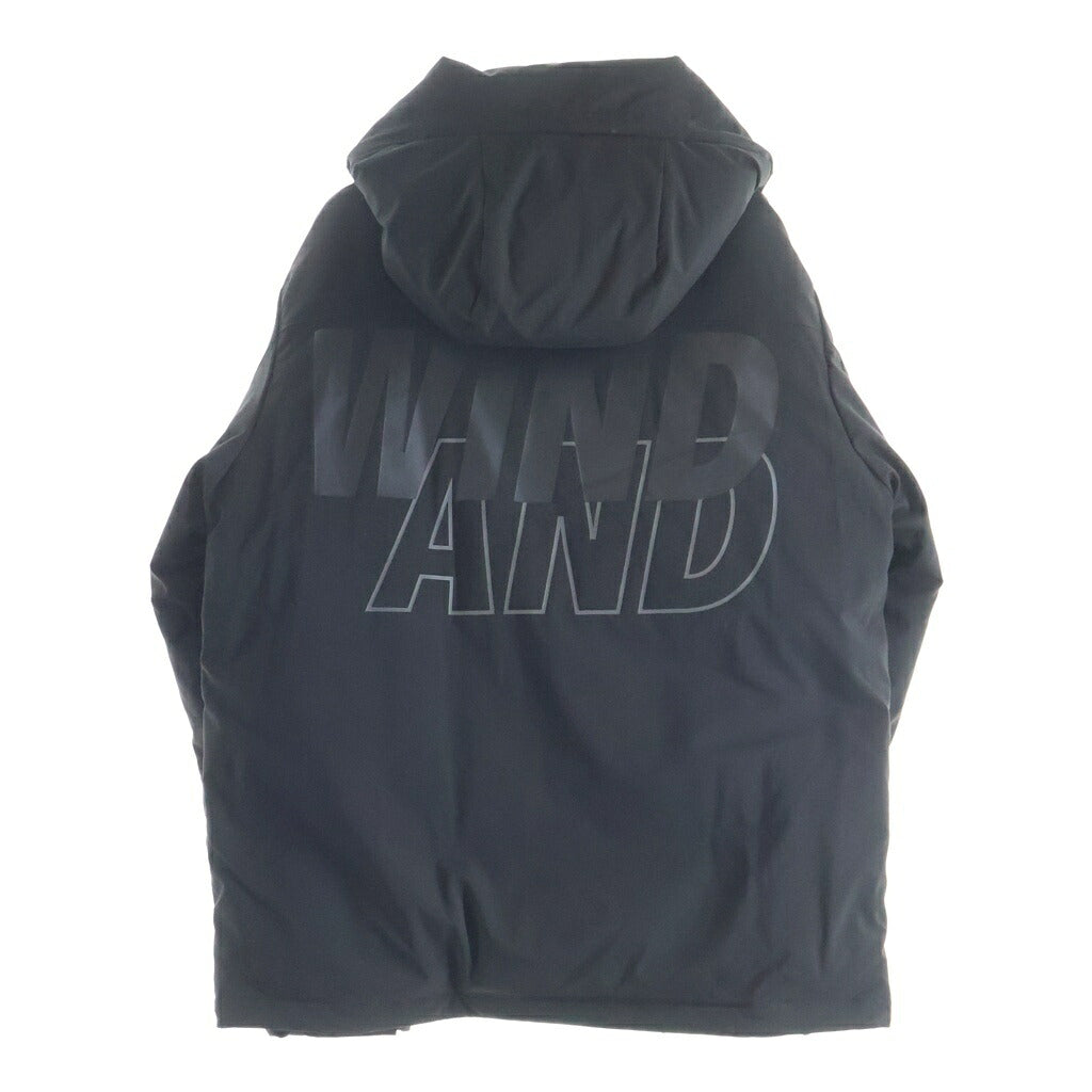 WIND AND SEA(ウィンダンシー) 23AW HOODED DOWN JACKET フーデッド ダウン ジャケット ブラック WDS-O-SIG-24-Q2-JK-01