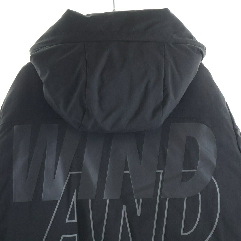 WIND AND SEA(ウィンダンシー) 23AW HOODED DOWN JACKET フーデッド ダウン ジャケット ブラック WDS-O-SIG-24-Q2-JK-01