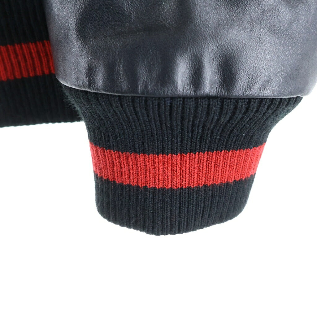 WIND AND SEA(ウィンダンシー) 22AW×WIND AND SEA VARSITY JACKET ヴァーシティージャケット スタジャン ロゴパッチ ブラック WDS-C-HYS-23-AP-Q1-01