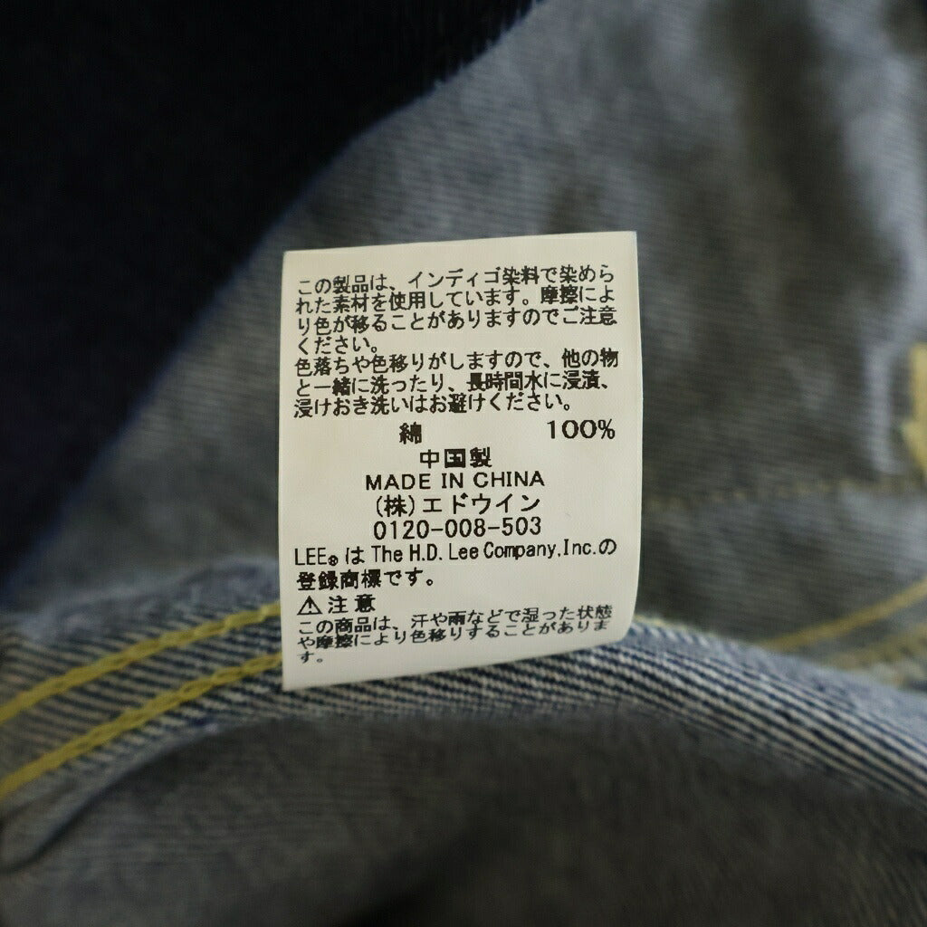 LEE(リー) ×WIND AND SEA DENIM JACKET デニム ジャケット インディゴ LB0470