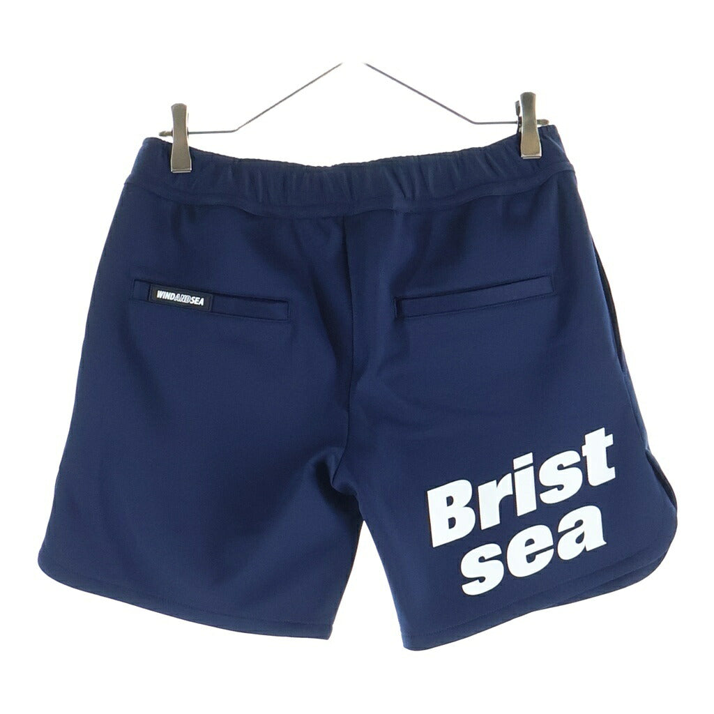 F.C.R.B./F.C.Real Bristol/FCRB(エフシーアールビー/エフシーレアルブリストル) 22SS×WIND AND SEA TECH JERSEY EASY SHORT テック ジャージー イージーショーツ ハーフパンツ ネイビー FCRB-WDS-22S-09