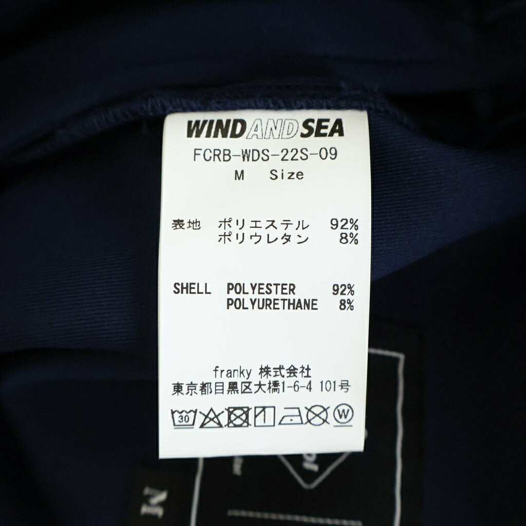 F.C.R.B./F.C.Real Bristol/FCRB(エフシーアールビー/エフシーレアルブリストル) 22SS×WIND AND SEA TECH JERSEY EASY SHORT テック ジャージー イージーショーツ ハーフパンツ ネイビー FCRB-WDS-22S-09