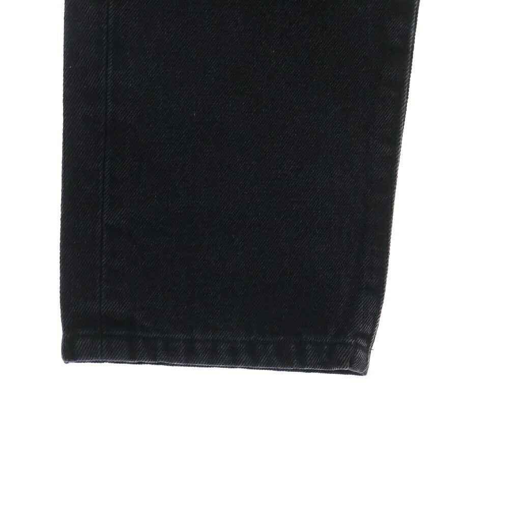 WIND AND SEA(ウィンダンシー) ×HYSTERIC GLAMOUR DAMAGED SKINNY DENIM PANTS ダメージスキニーデニムパンツダメージ加工 フロント刺繍 ブラック WDS-C-HYS-23-AP-Q1-06