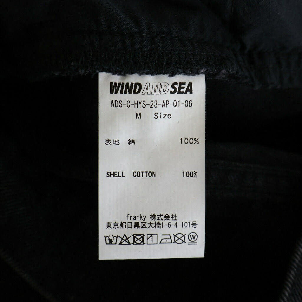 WIND AND SEA(ウィンダンシー) ×HYSTERIC GLAMOUR DAMAGED SKINNY DENIM PANTS ダメージスキニーデニムパンツダメージ加工 フロント刺繍 ブラック WDS-C-HYS-23-AP-Q1-06