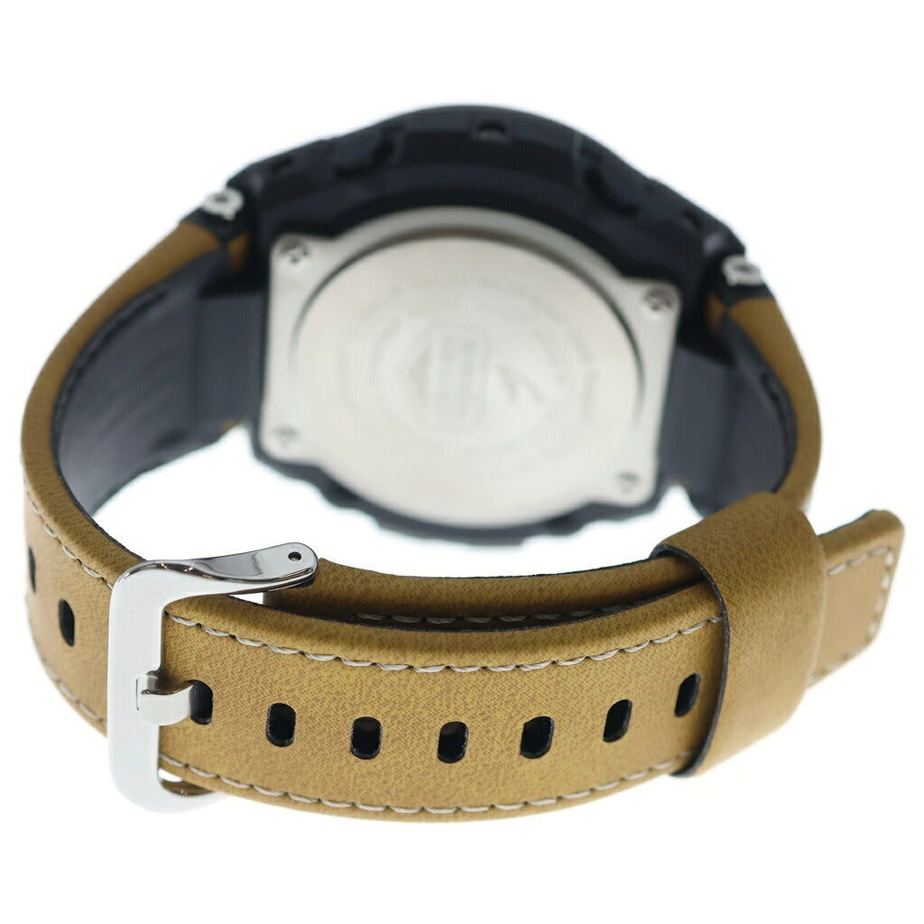 CASIO G-SHOCK(カシオ ジーショック) G-STEEL Gスチール 電波ソーラー アナデジ 腕時計 タフレザーバンド ブラック/ブラウン GST-W120L-1BJF