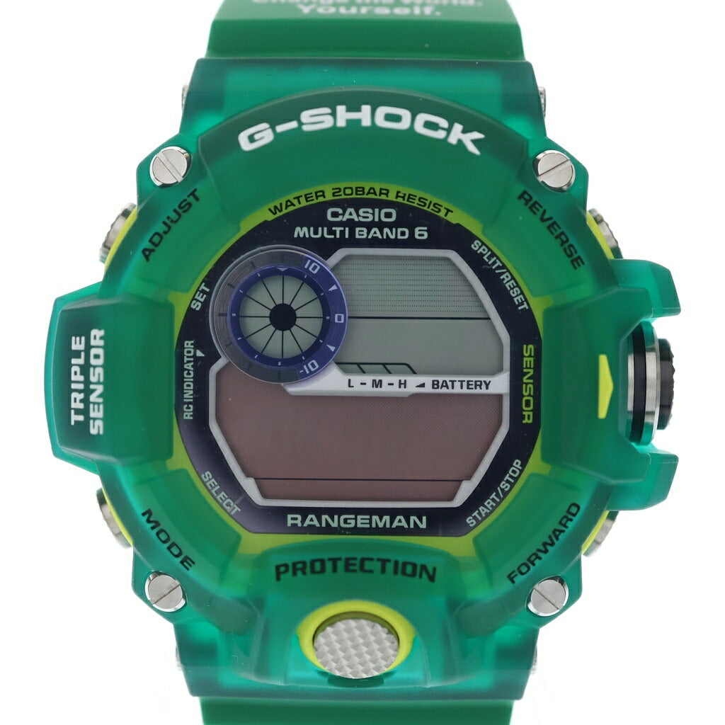 CASIO G-SHOCK(カシオ ジーショック) EARTHWATCH RANGEMAN アースウォッチ レンジマン デジタル 腕時計 ソーラー グリーン GW9401-KJ