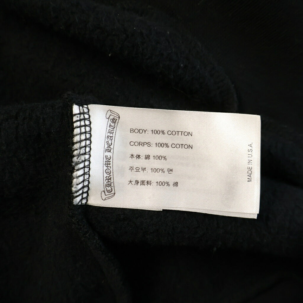CHROME HEARTS(クロムハーツ) AMERICAN FLAG HOODED SWEAT アメリカンフラッグ プルオーバー パーカー ブラック