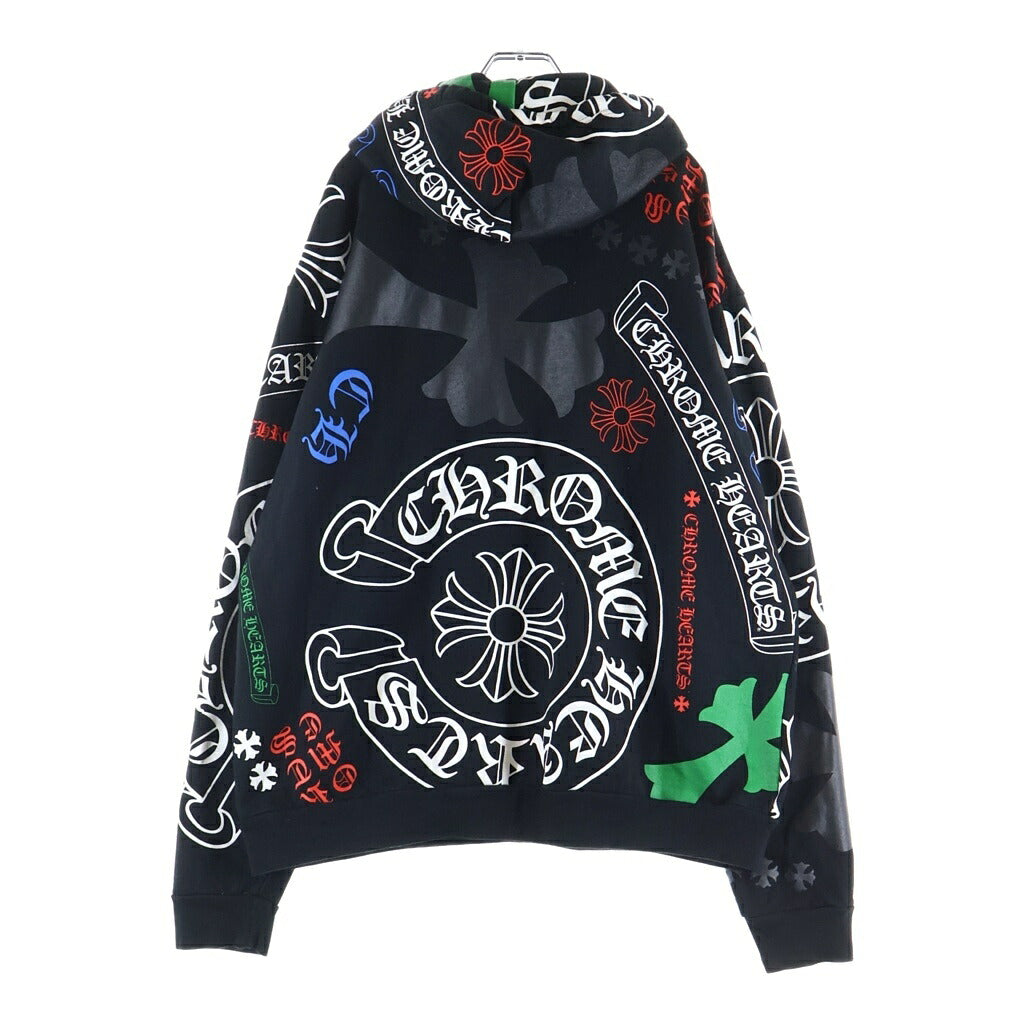 CHROME HEARTS(クロムハーツ) STENCIL HOODIE ステンシルプリント総柄プルオーバーパーカー