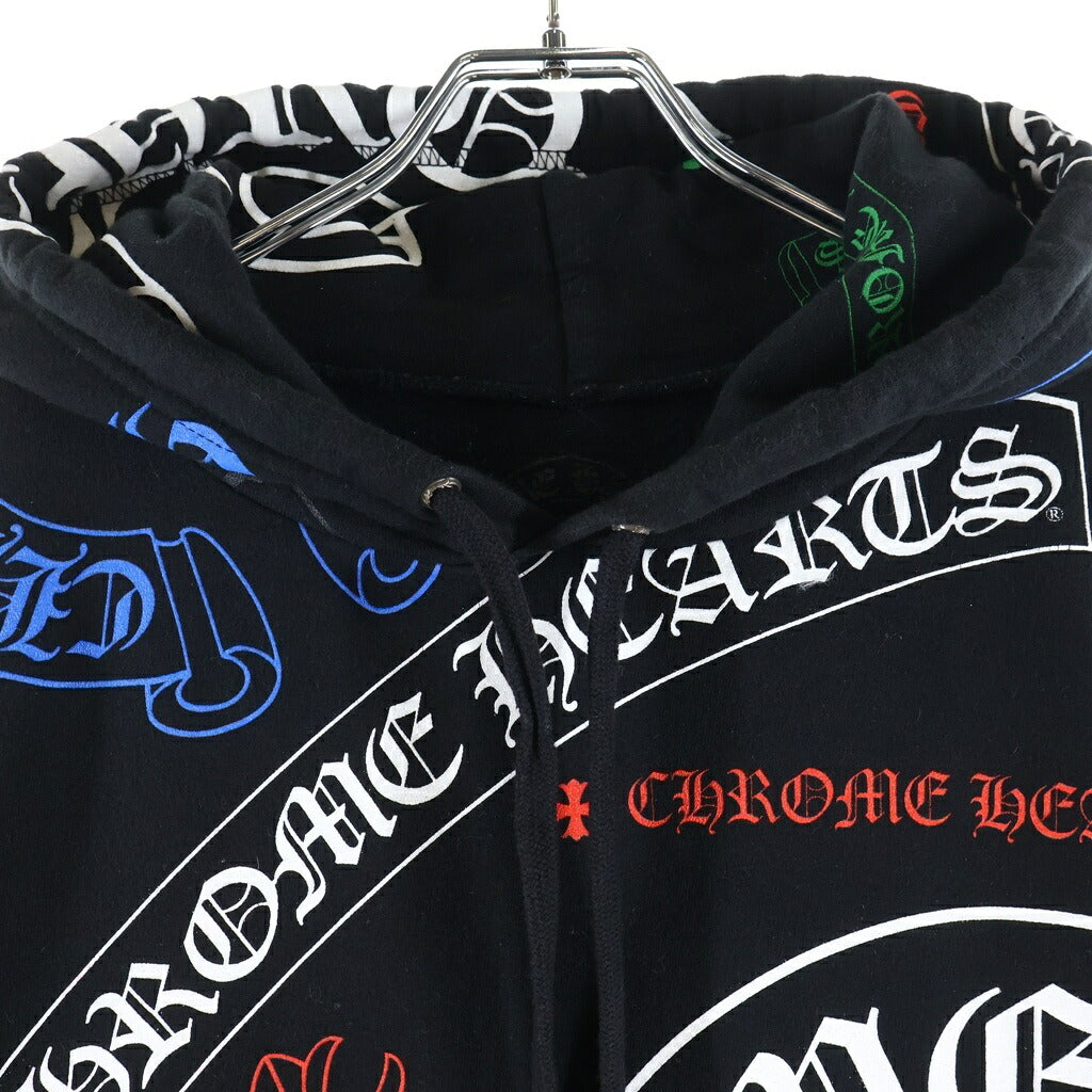 CHROME HEARTS(クロムハーツ) STENCIL HOODIE ステンシルプリント総柄プルオーバーパーカー