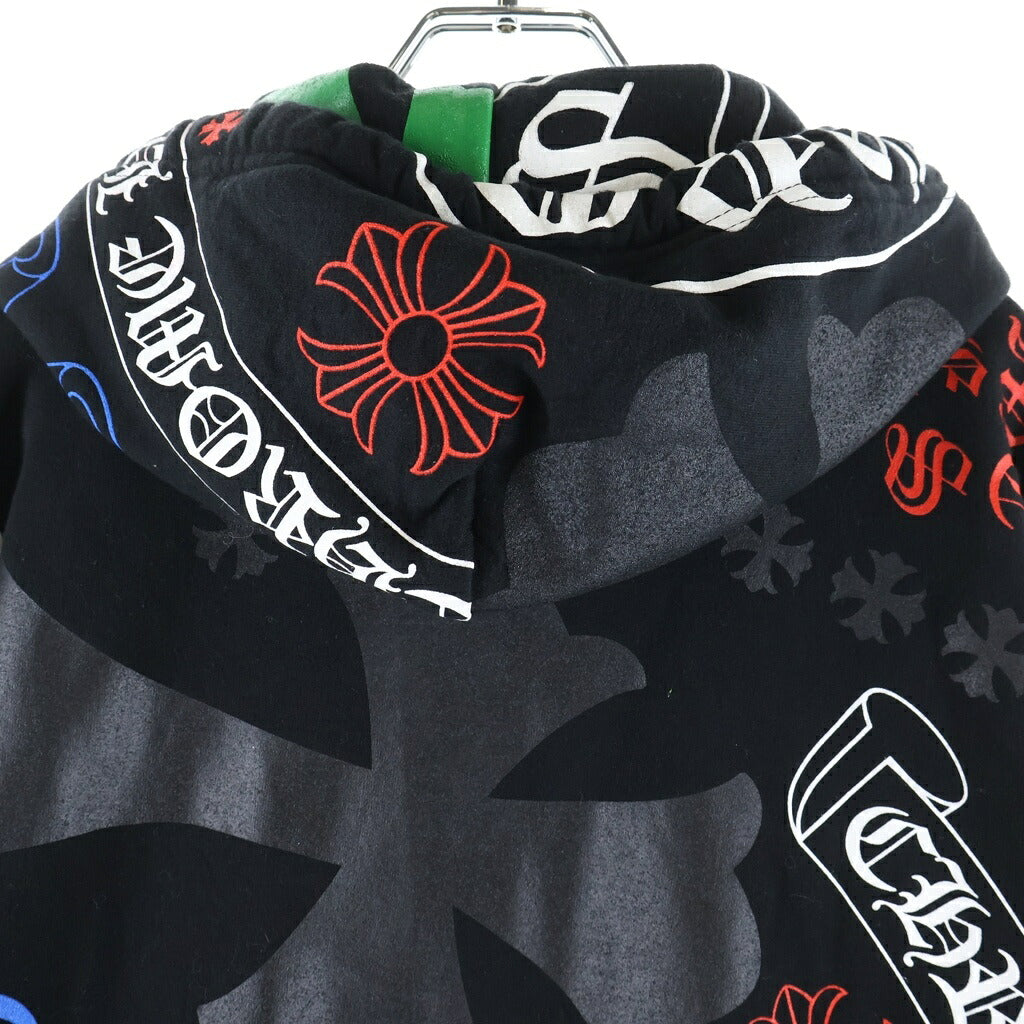 CHROME HEARTS(クロムハーツ) STENCIL HOODIE ステンシルプリント総柄プルオーバーパーカー