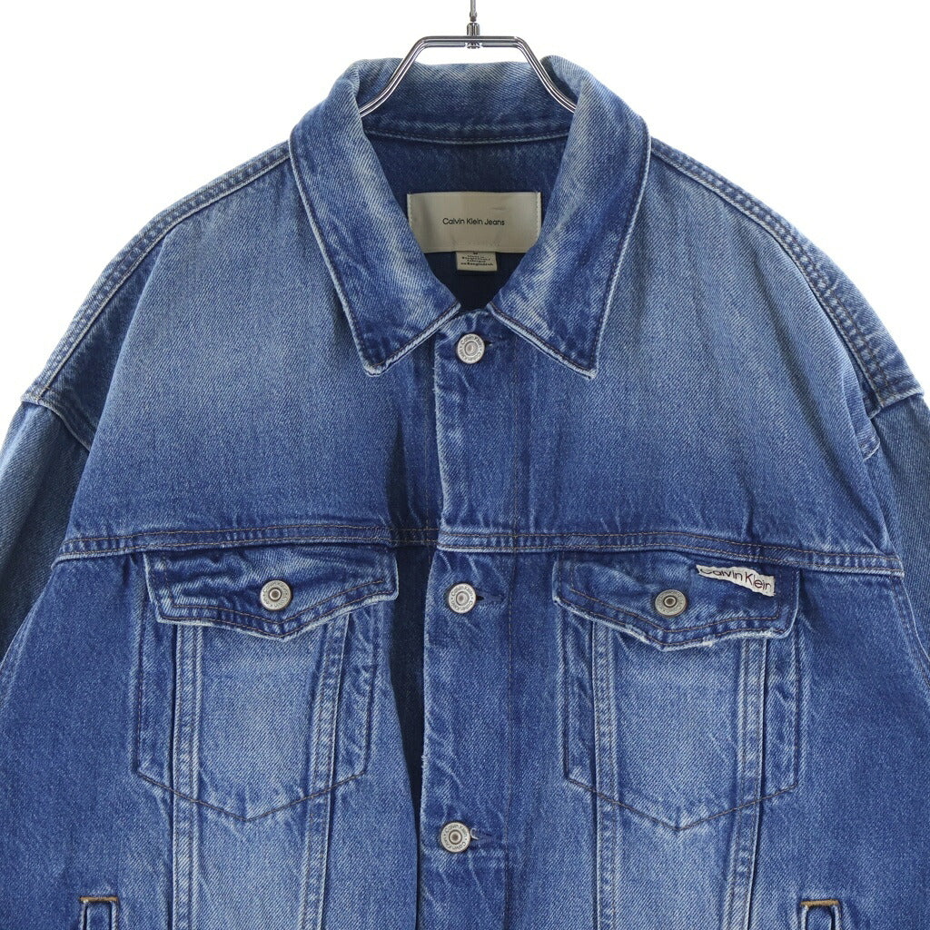 Calvin Klein(カルバンクライン) 25SS 90's Wash Denim Jacket ウォッシュ加工 デニムジャケット インディゴ 4RB798G