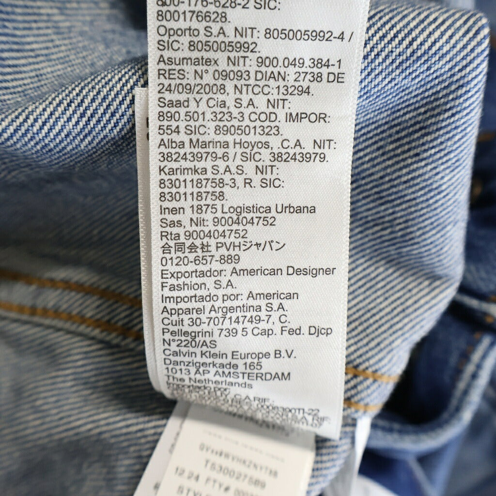 Calvin Klein(カルバンクライン) 25SS 90's Wash Denim Jacket ウォッシュ加工 デニムジャケット インディゴ 4RB798G
