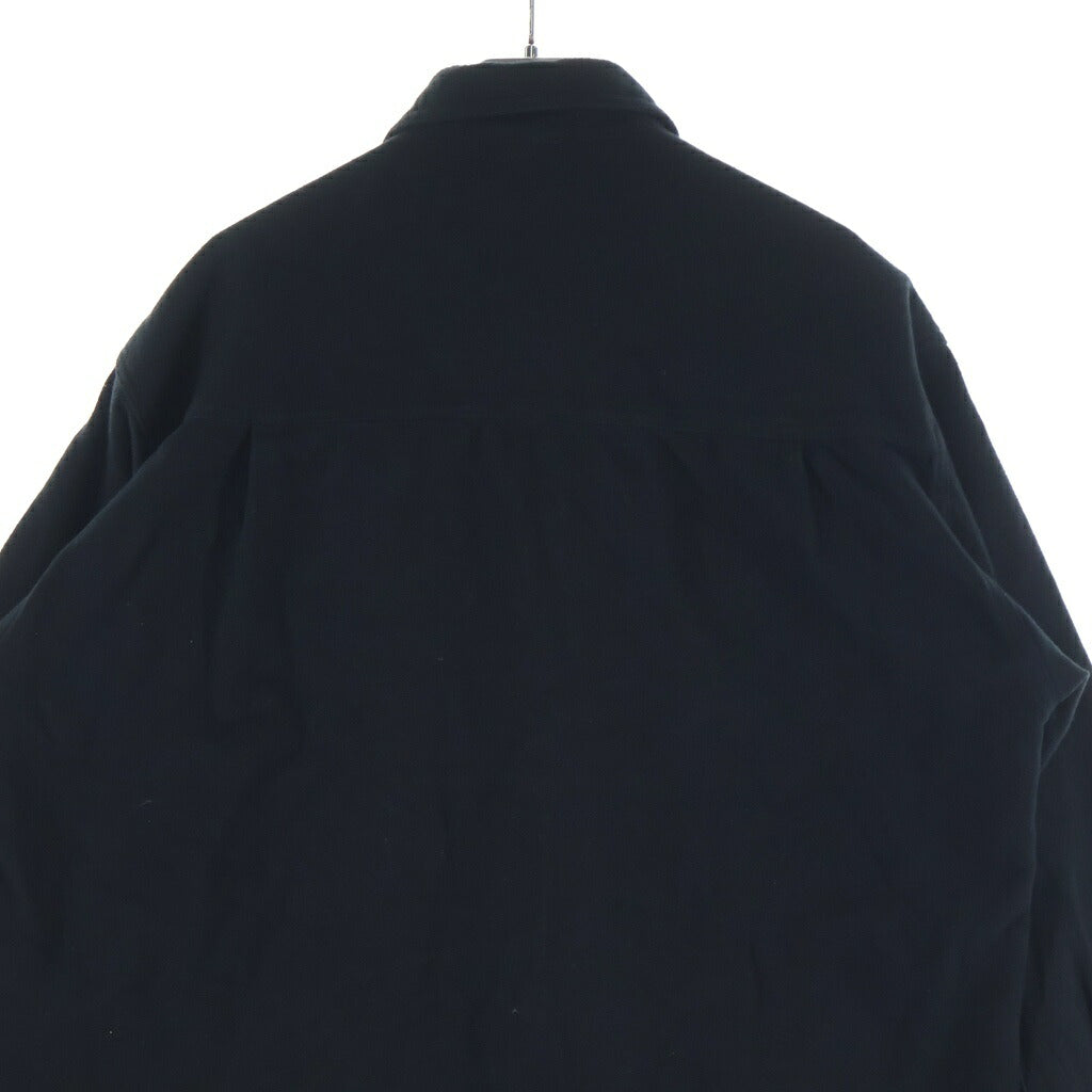 WTAPS(ダブルタップス) 23AW DECK 02 LS / COTTON. TWILL コットン ダブルポケット 長袖シャツ ブラック 232TQDT-SHM03