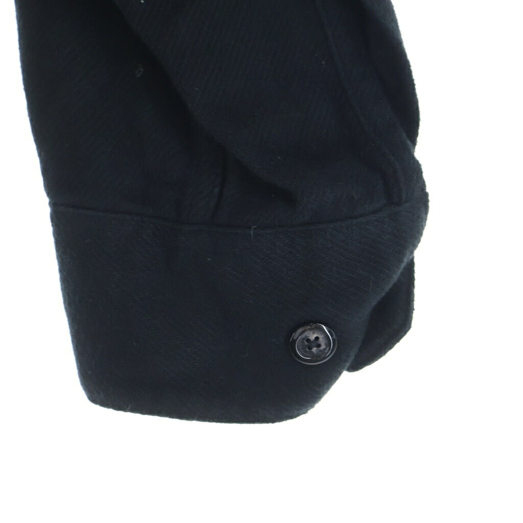 WTAPS(ダブルタップス) 23AW DECK 02 LS / COTTON. TWILL コットン ダブルポケット 長袖シャツ ブラック 232TQDT-SHM03