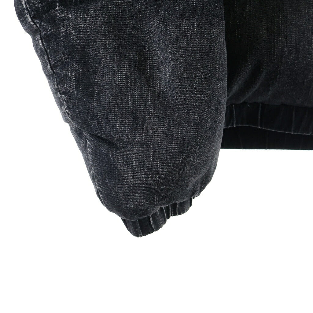 DIESEL(ディーゼル) 24AW Faded Denim Puffer Jacket フェイデッド デニム パファー ジャケット 中綿ジャケット ブラック A16077