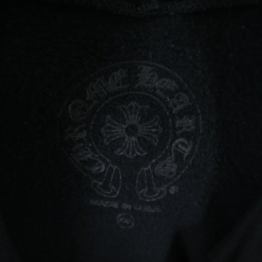CHROME HEARTS(クロムハーツ) WWW.CHROMEHEARTS.COM HOODIE オンライン限定ホースシューバックプリント プルオーバーパーカー ブラック/レッド