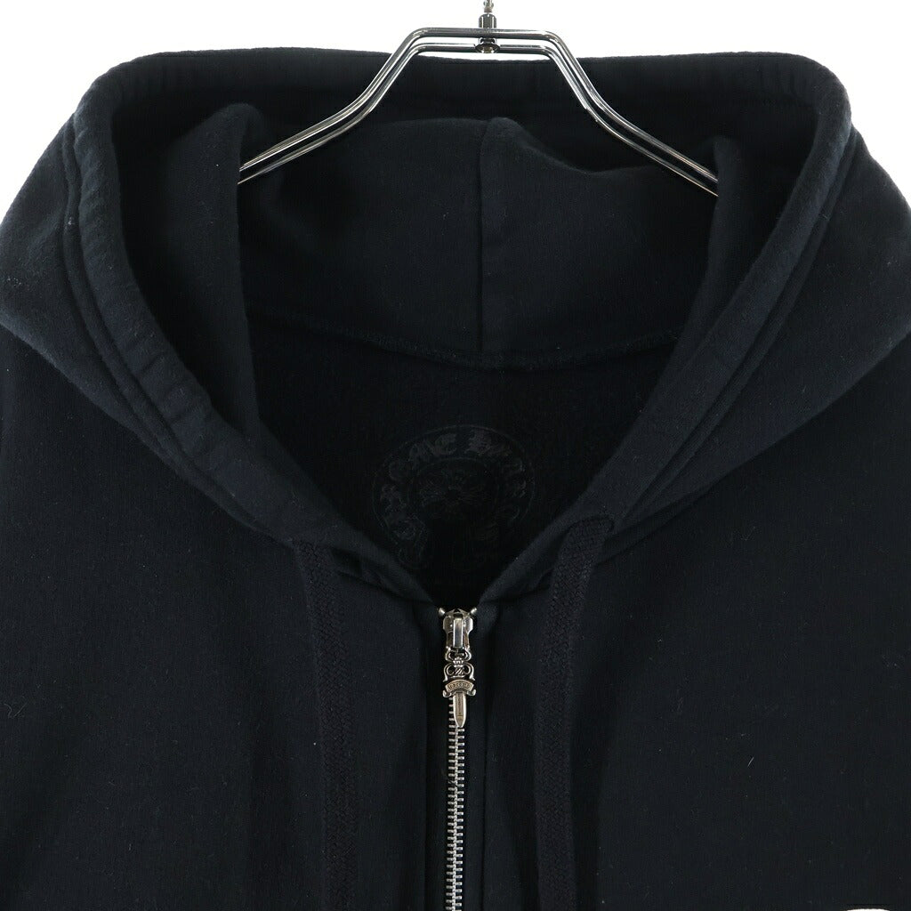 CHROME HEARTS(クロムハーツ) LOS ANGELES HORSESHOE ZIP UP HOODIE ロサンゼルス限定 ホースシュー ジップアップパーカー フーディー ブラック