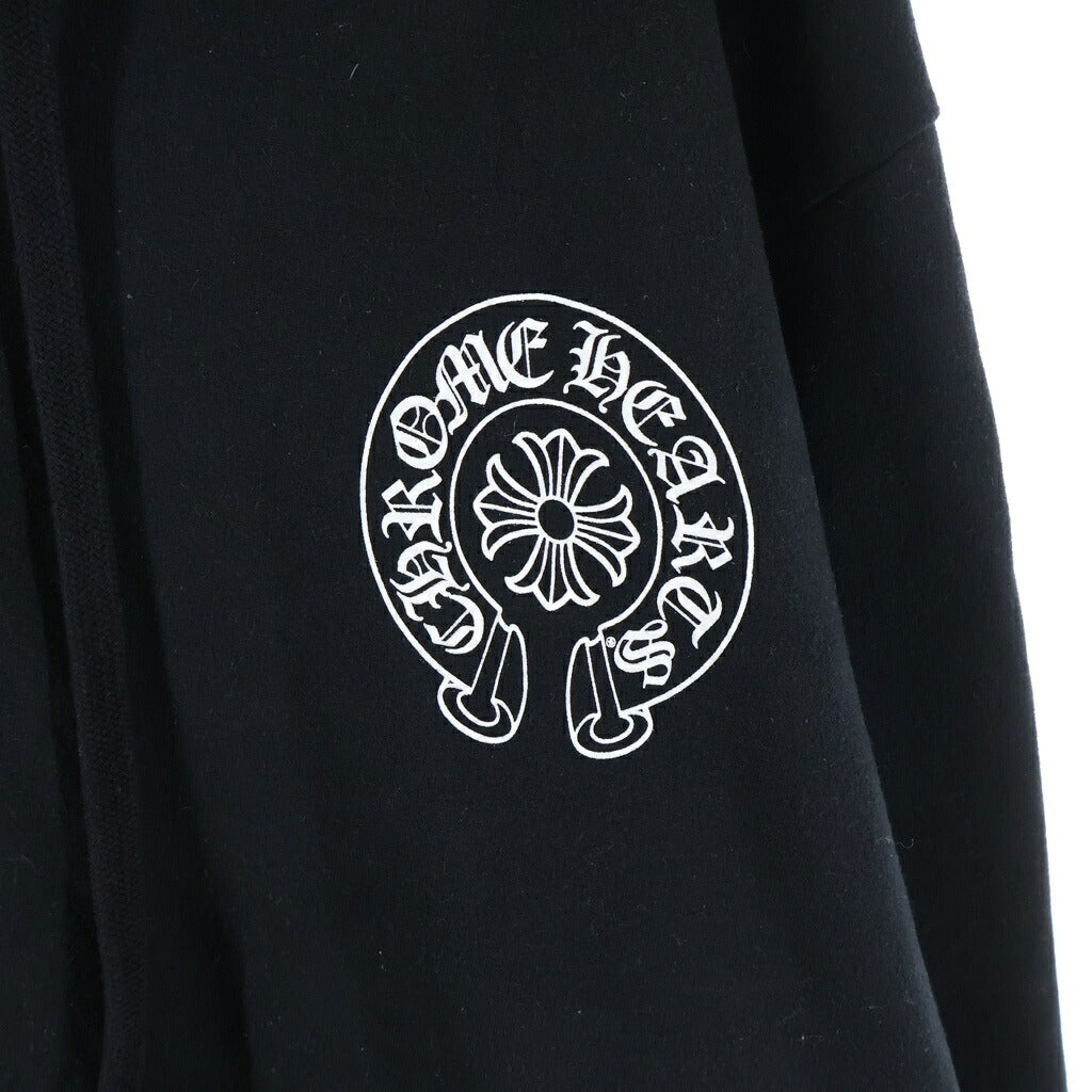 CHROME HEARTS(クロムハーツ) LOS ANGELES HORSESHOE ZIP UP HOODIE ロサンゼルス限定 ホースシュー ジップアップパーカー フーディー ブラック