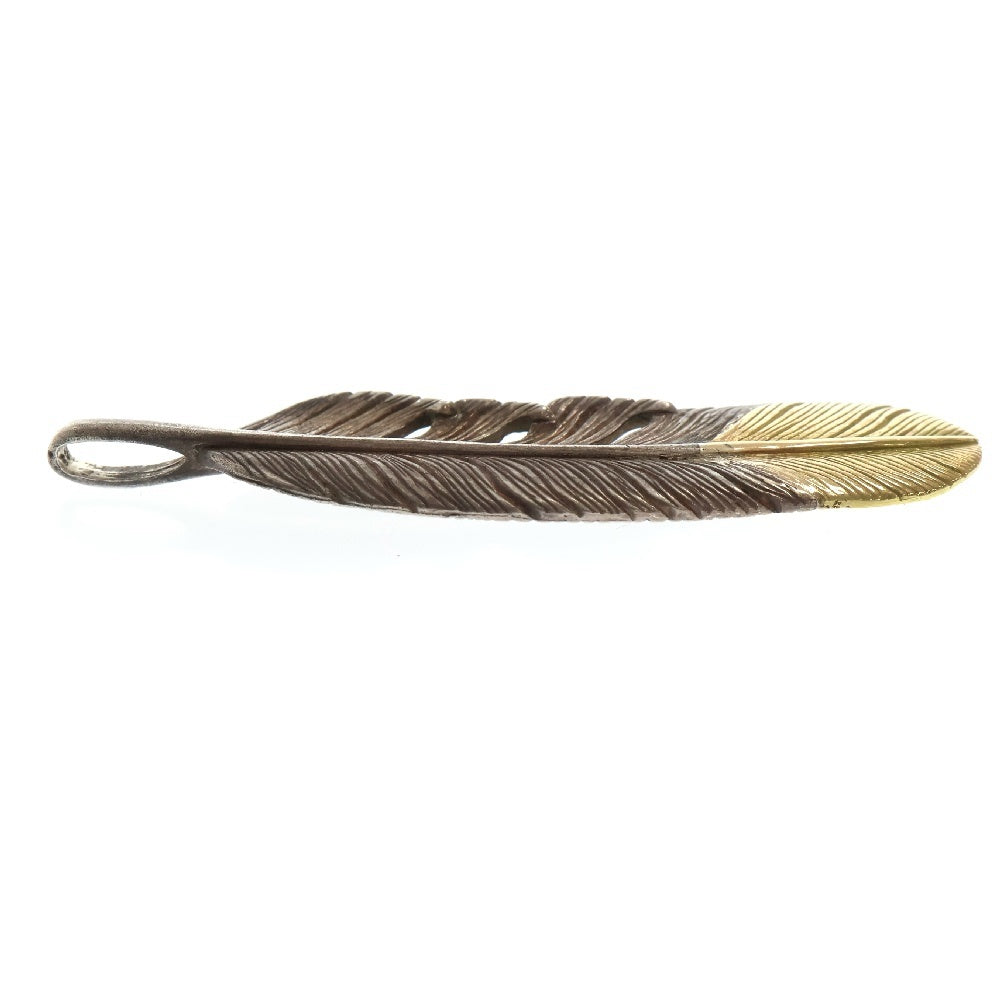 TADY & KING(タディアンドキング) SVフェザー剣先K18 Lサイズ ネックレストップ シルバー/ゴールド