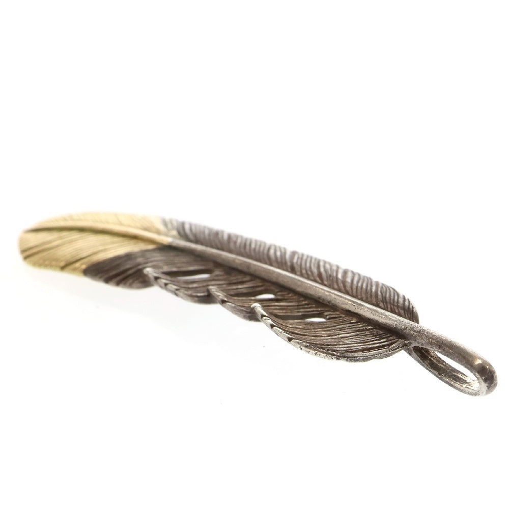 TADY & KING(タディアンドキング) SVフェザー剣先K18 Lサイズ ネックレストップ シルバー/ゴールド