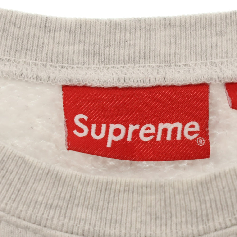 SUPREME(シュプリーム) 18SS Ganesh Crewneck ガーネシャ刺繍 クルーネック コットン 長袖スウェット トレーナー グレー