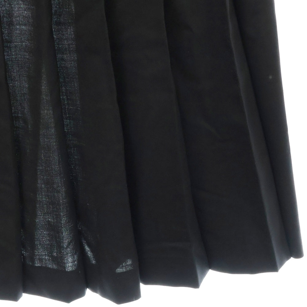 NOIR KEI NINOMIYA(ノワール ケイニノミヤ) AD2017 バックレス プリーツ ウールドレス ワンピース ブラック 3Z-O001 レディース