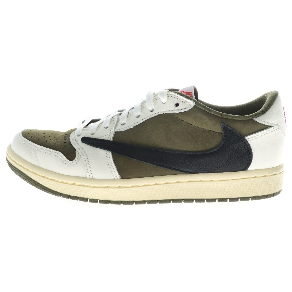 NIKE(ナイキ) ×TRAVIS SCOTT AIR JORDAN 1 LOW OG SP Reverse Olive トラヴィススコット エアジョーダン1 リバースオリーブ ローカットスニーカー DM7866-200