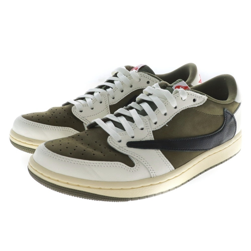 NIKE(ナイキ) ×TRAVIS SCOTT AIR JORDAN 1 LOW OG SP Reverse Olive トラヴィススコット エアジョーダン1 リバースオリーブ ローカットスニーカー DM7866-200