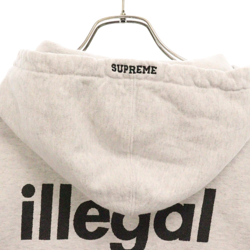 SUPREME(シュプリーム) 18SS Illegal Business Hooded Sweatshirt イリーガル ビジネス フーデッド スウェットパーカー グレー