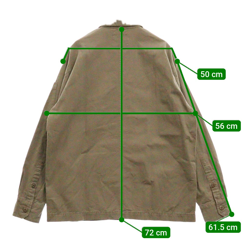 WTAPS(ダブルタップス) BUDS LS 01 バッズ ウォッシュ加工 長袖シャツ ミリタリージャケット 191BRDT-SHM02