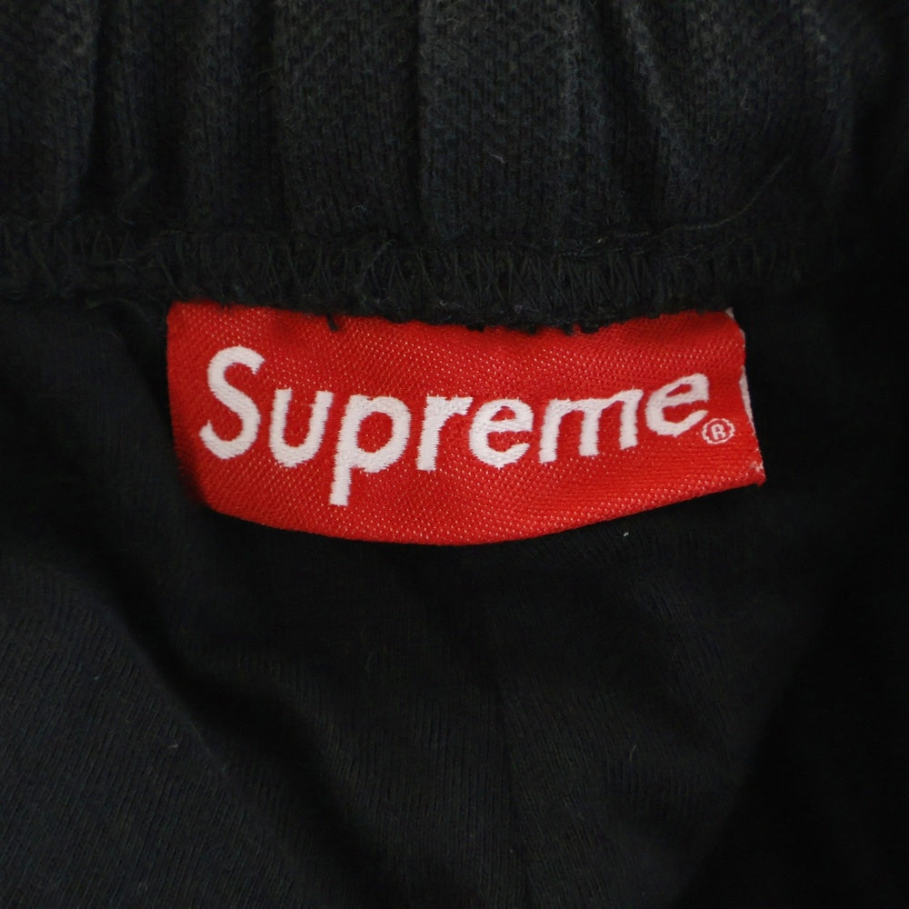 SUPREME(シュプリーム) 18AW Patchwork Pique Short ロゴ刺繍 パッチワーク ハーフパンツ ショーツ ブラック