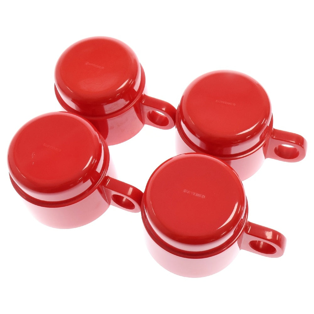 SUPREME(シュプリーム) 18SS Stacking Cups Set of 4 スタッキング カップセット コップ レッド/ホワイト