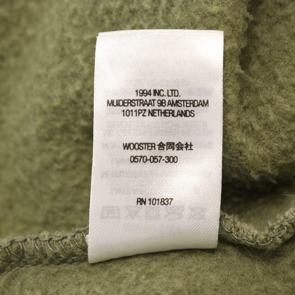 SUPREME(シュプリーム) 22SS Overlap Crewneck クルーネック 刺繍 長袖トレーナー グリーン