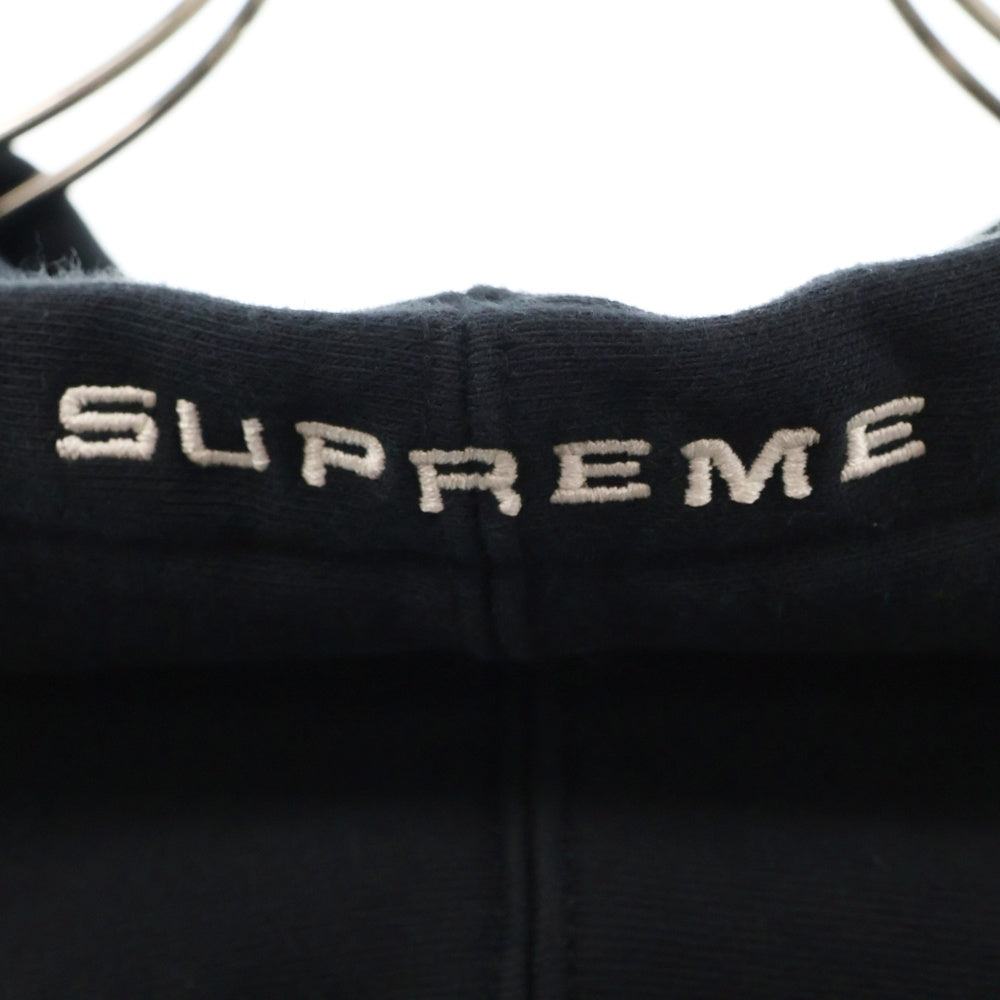 SUPREME(シュプリーム) 24SS ×Jordan Hooded Sweatshirt ジョーダン フーデッド スウェットシャツ 袖ロゴ刺繍 スウェット プルオーバーパーカー ブラック FQ0759-010
