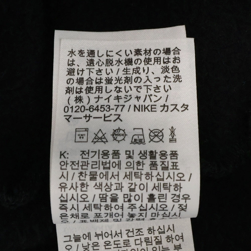 SUPREME(シュプリーム) 24SS ×Jordan Hooded Sweatshirt ジョーダン フーデッド スウェットシャツ 袖ロゴ刺繍 スウェット プルオーバーパーカー ブラック FQ0759-010