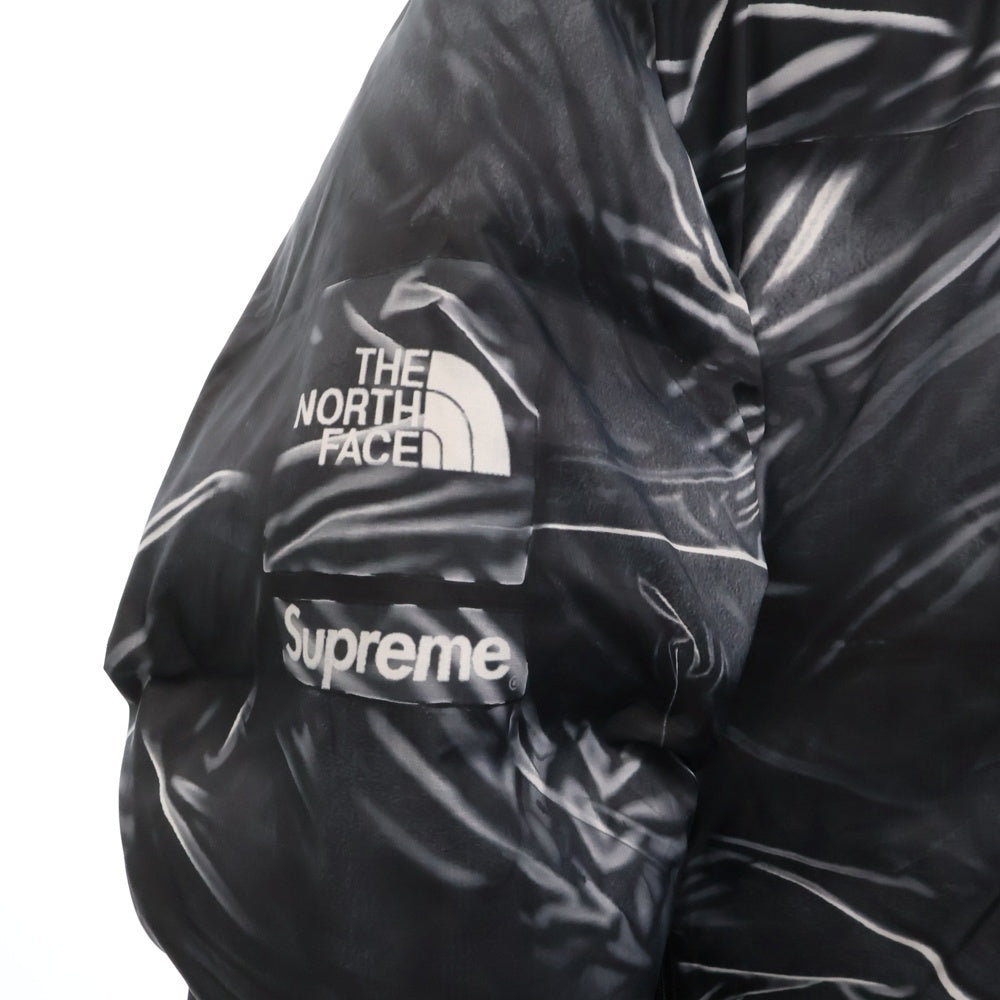 SUPREME(シュプリーム) 23SS ×THE NORTH FACE Printed Nuptse Jacket ×ノースフェイス プリンテッド ヌプシ ダウンジャケット ND02300I ブラック