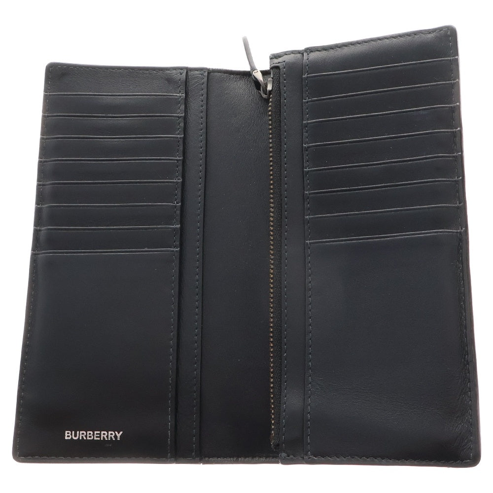 BURBERRY(バーバリー) ノバチェック 2つ折り長財布 PVC ブラック