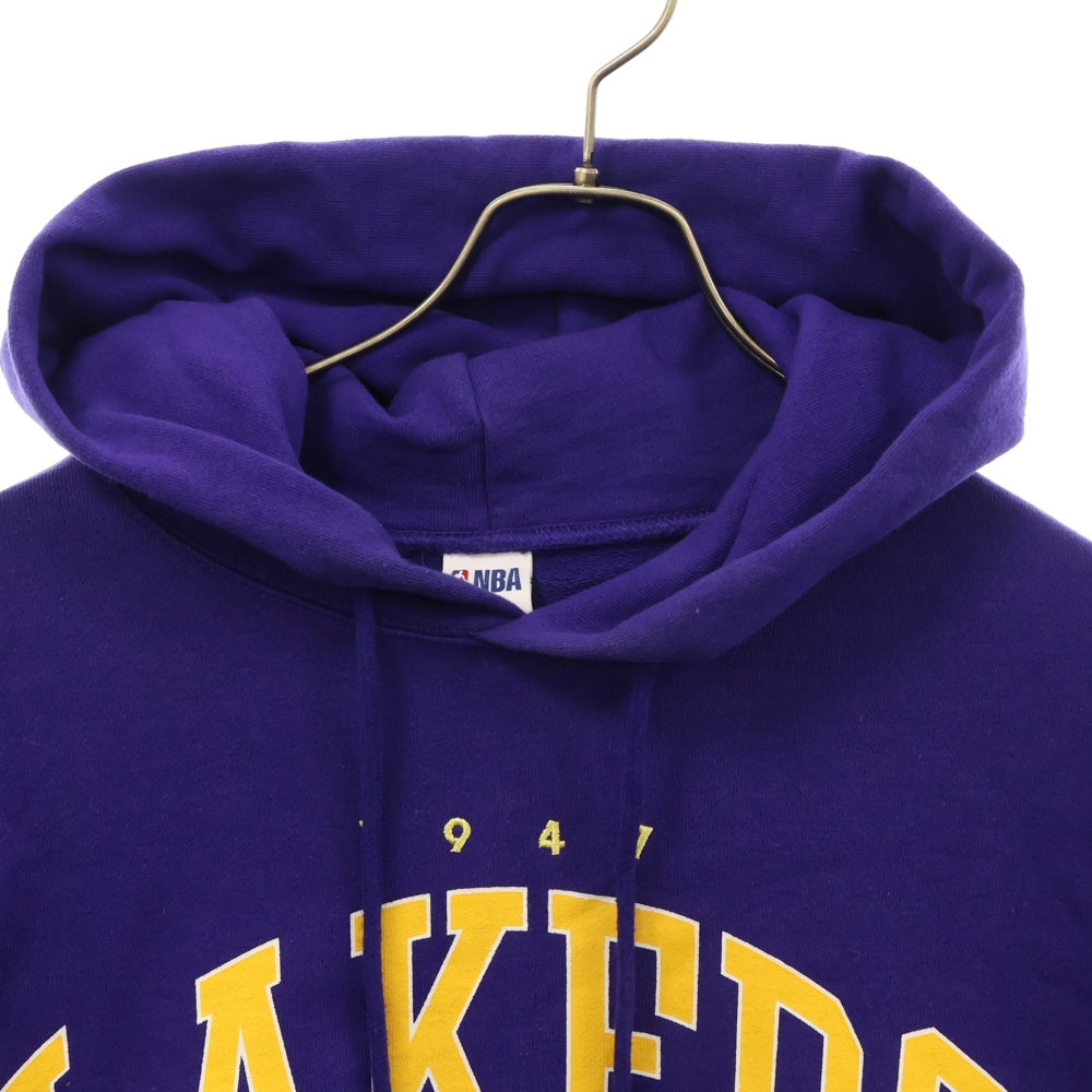 BAYFLOW(ベイフロー) NBA Lakers Logo レイカーズ ロゴプリント プルオーバーパーカー スウェット パープル