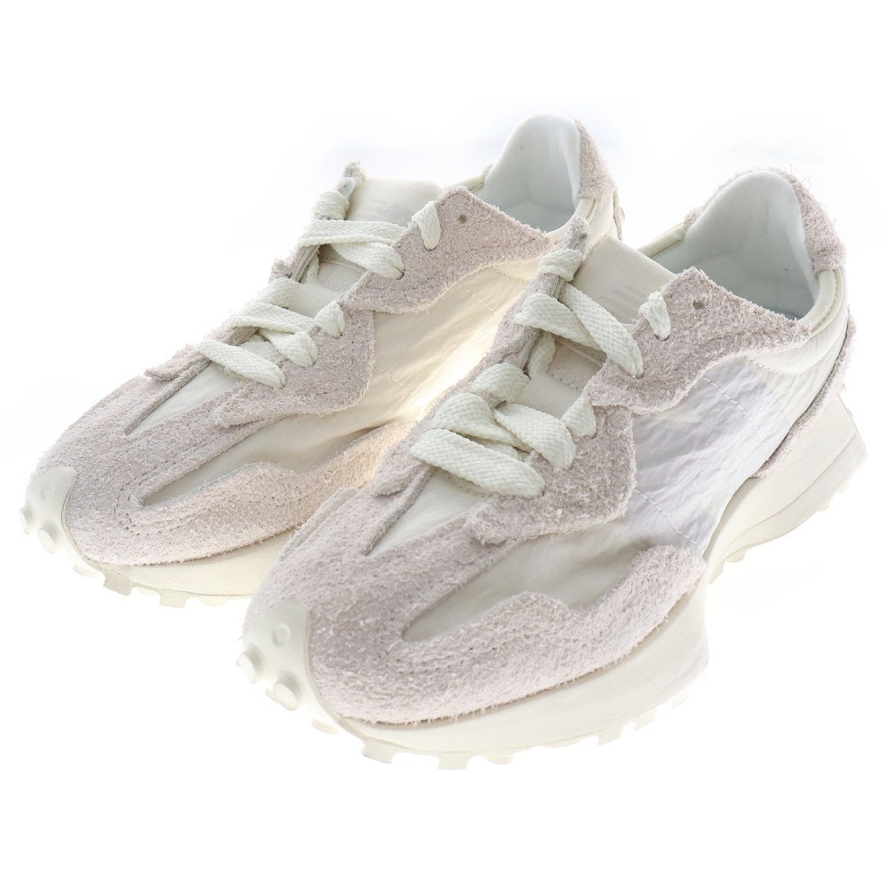New Balance(ニューバランス) U327WCC Width D WHITE BEIGE スウェード ローカットスニーカー アイボリー US5.5/23.5cm レディース