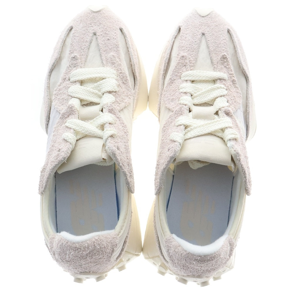 New Balance(ニューバランス) U327WCC Width D WHITE BEIGE スウェード ローカットスニーカー アイボリー US5.5/23.5cm レディース