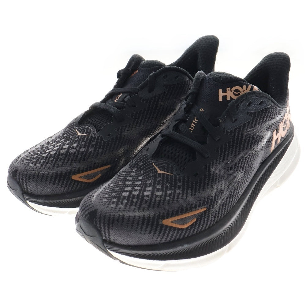 HOKA ONE ONE(ホカオネオネ) WMNS CLIFTON 9 ウィメンズ クリフトン ローカットスニーカー ブラック US6B/23.0cm 1127896