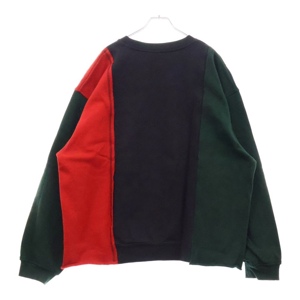 KITH(キス) 19AW Reverse Paneled Crewneck リバースパネル クルーネック スウェット トレーナー マルチカラー