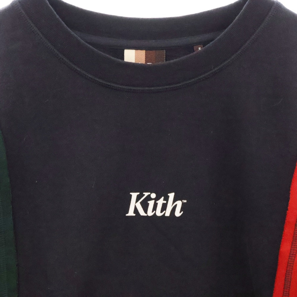 KITH(キス) 19AW Reverse Paneled Crewneck リバースパネル クルーネック スウェット トレーナー マルチカラー