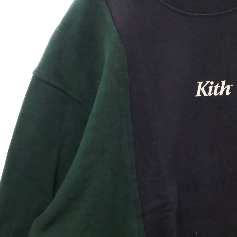 KITH(キス) 19AW Reverse Paneled Crewneck リバースパネル クルーネック スウェット トレーナー マルチカラー