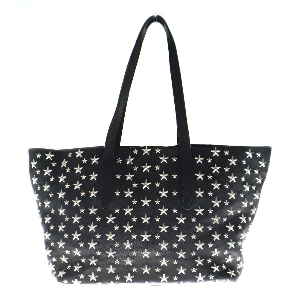 JIMMY CHOO(ジミーチュウ) スタースタッズ ハンドバッグ レザー ブラック