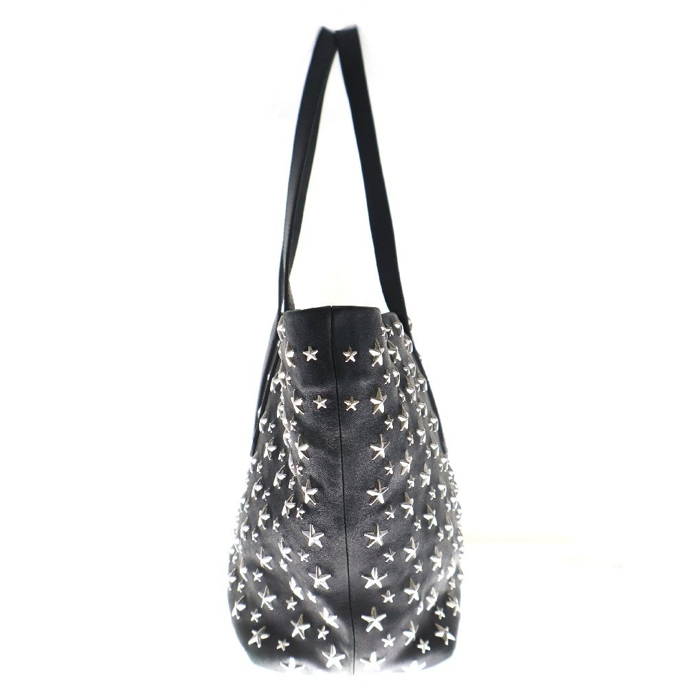 JIMMY CHOO(ジミーチュウ) スタースタッズ ハンドバッグ レザー ブラック
