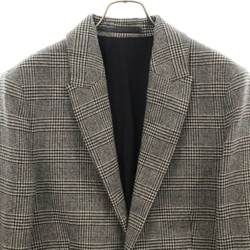 ALLSAINTS(オールセインツ) DENVER COAT チェック柄 1ボタン ロングコート グレー MC027P