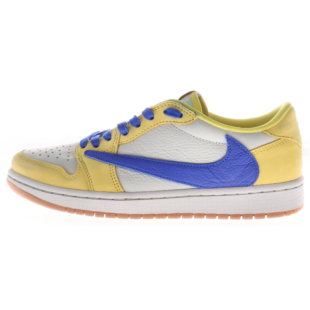 NIKE(ナイキ) WMNS ×TRAVIS SCOTT AIR JORDAN 1 RETRO LOW OG Canary トラヴィス スコット ウィメンズ エアジョーダン1 カナリー ローカットスニーカー DZ4137-700